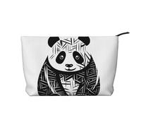 WZYCWB Borsa portaoggetti per articoli da toeletta con motivo cuccioli che dormono, essenziale per organizzare cosmetici e prodotti per la cura della pelle., Panda Seduto, Taglia unica