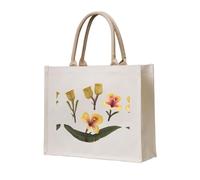 WZYCWB Borsa tote in tela tridimensionale stampata con fiori strani adatta per viaggi, lavoro, fitness, campeggio e trasporto in spiaggia