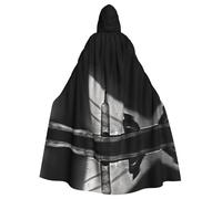 WZYCWB Bottiglie d'acqua Mantello con cappuccio di Halloween, un elegante mantello per adulti perfetto per carnevale, feste a tema e mascherate.