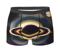 WZYCWB Boxer da uomo con bella stampa Saturno, comodi e traspiranti, morbidi ed elastici, Nero , XXL