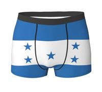 WZYCWB Boxer da uomo con stampa bandiera dell'Honduras - slip traspiranti e ad asciugatura rapida, multiplo (S-XXL), Nero, Medium