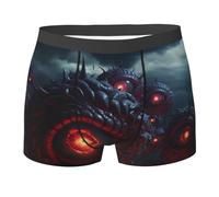 WZYCWB Boxer da uomo con stampa dell'occhio del diavolo, comodi e traspiranti, morbidi ed elastici, Nero, S