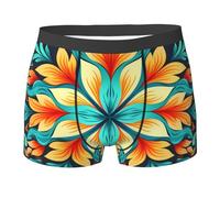 WZYCWB Boxer da uomo con stampa di petali realistici - slip traspiranti e ad asciugatura rapida, multiplo (S-XXL), Nero, L