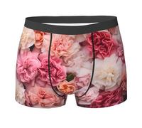 WZYCWB Boxer da uomo con stampa di vari fiori, comodi e traspiranti, morbidi ed elastici, nero, Small