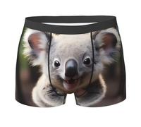 WZYCWB Boxer da uomo con stampa koala, traspiranti e ad asciugatura rapida, multiplo (S-XXL), Nero, XX-Large