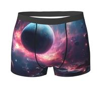 WZYCWB Boxer da uomo con stampa "Le stelle stanno cadendo", comodi e traspiranti, morbidi ed elastici, nero, Medium