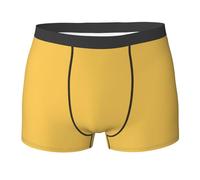 WZYCWB Boxer da uomo giallo (S-XXL) - tessuto elastico leggero, traspirante, assorbe il sudore, free stretch, nero, X-Large