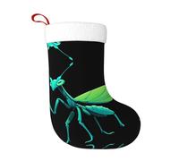 WZYCWB Calze natalizie con motivo mantide fosforescente: perfette per caminetti, scale o comodini, creando un'atmosfera festiva.