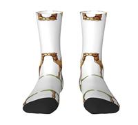 WZYCWB Calzini elasticizzati a metà polpaccio con due cammelli - Progettati specificamente per la corsa, eleganti e traspiranti per l'allenamento.