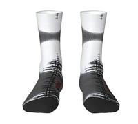 WZYCWB Calzini elasticizzati a metà polpaccio con stampa Moon Pine Tree - Progettati specificamente per la corsa, eleganti e traspiranti per l'allenamento.