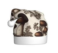 WZYCWB Cappelli di Babbo Natale stampati della Foresta Nera, ideali per la vigilia di Natale, Capodanno e feste di festa, decorazioni festive