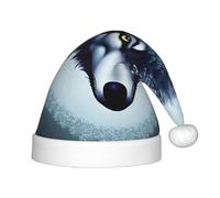WZYCWB Cappelli natalizi con motivo a testa di lupo feroce per bambini, graziosi cappelli a punta, decorazioni per feste di Natale e regali per riunioni di famiglia