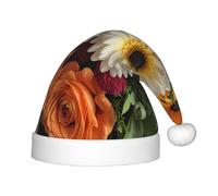 WZYCWB Cappelli natalizi con motivo bouquet extra large per bambini, graziosi cappelli a punta, decorazioni per feste di Natale e regali per riunioni di famiglia