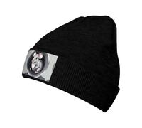 WZYCWB Cappello caldo lavorato a maglia con motivo topolino nel buco. Perfetto per attività all'aperto, pendolarismo quotidiano e viaggi. Nero