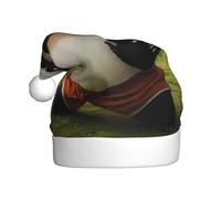WZYCWB Cappello da Babbo Natale con panda gigante nella giungla, cappello decorativo per feste di Capodanno, adatto per adulti e bambini alle feste di Natale.