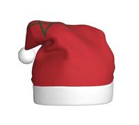 WZYCWB Cappello da Babbo Natale per adulti, con bandiera del Marocco, altezza 40 cm, cappello decorativo unisex per feste di Natale e Capodanno