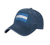 WZYCWB Cappello da baseball con bandiera dell'Honduras nero stampato, berretto da baseball sportivo e casual, visiera parasole, blu navy, Taglia unica