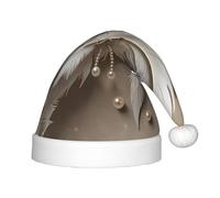 WZYCWB Cappello da festa di Natale con stampa di piume bianche e perle, regalo per attività di classe per bambini, decorazione per feste di Natale