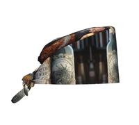 WZYCWB Cappello da lavoro con 3 bottiglie di birra, assorbe il sudore e traspirante, adatto per cantieri, giardinaggio, lavori all'aperto, colore: nero