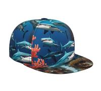 WZYCWB Cappello da papà con stampa a tesa piatta, adatto sia per uomini che per donne, escursioni all'aperto e pesca, cappello di protezione solare