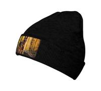 WZYCWB Cappello da sci lavorato a maglia con stampa cane da pastore in piedi con un design largo ed elastico. Perfetto per escursioni, sci e viaggi. Nero