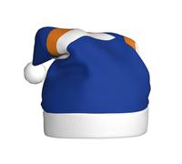 WZYCWB Cappello di Babbo Natale stampato con bandiera delle Isole Marshall, adatto per feste di Natale, feste di Capodanno e spettacoli teatrali.