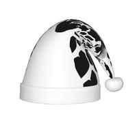 WZYCWB Cappello divertente per feste di Natale, motivo: giraffa in bianco e nero, cappello decorativo per feste di classe
