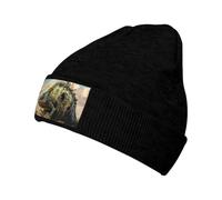 WZYCWB Cappello in maglia nera con stampa camaleonte caldo elasticizzato, adatto per uomini e donne, viaggi all'aperto, attività invernali, Nero , Taglia unica