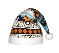 WZYCWB Cappello per bambini con motivo a strisce di cavallo, per feste di Capodanno, eventi di Natale, esibizioni, feste, scena, bambini, moda per bambini