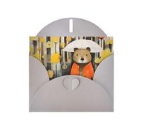 WZYCWB Cartoline con illustrazione della marmotta, biglietti di auguri per le vacanze, adatti per familiari, amici e coppie