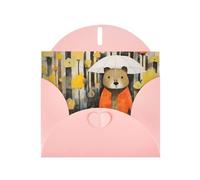 WZYCWB Cartoline con illustrazione della marmotta, motivo rosa, biglietti di auguri per le vacanze, adatti per familiari, amici e coppie