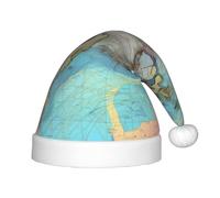 WZYCWB Cartone animato mappa del mondo bambini cappelli di Natale, Capodanno festa moda bambini cappelli, evento di Natale scena scena festa festa