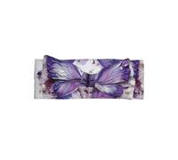 WZYCWB Cerchietto per capelli con farfalla e dipinto a olio viola, accessori per capelli per bambini, 0-6 mesi, fiocchi per capelli per neonati, neonati e bambini