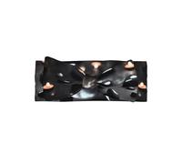 WZYCWB Cerchietto per capelli con fiocco nero con cuore misterioso e pietra, accessorio per capelli per ragazze, adatto per bambini da 0 a 6 mesi, regalo molto significativo