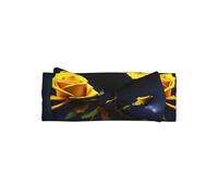 WZYCWB Cerchietto per capelli con fiocco per bambini con rose gialle, con fiocco elastico, adatto per bambini da 0 a 6 mesi, regalo molto significativo