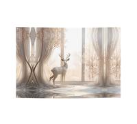 WZYCWB Cervo bianco nella giungla Festone per compleanni, canti natalizi, lauree e anniversari.