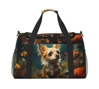 WZYCWB Cervo tinta unita Borsa da viaggio portatile borsa da fine settimana borsa fitness yoga adatta per fitness e altri scenari, Cane di piccola taglia, Taglia unica