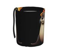 WZYCWB Cestino per auto con castoro da appendere, pratico e comodo, adatto per diversi modelli di auto, fornendo spazio ideale per riporre oggetti