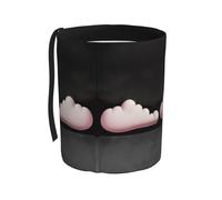 WZYCWB Cestino per auto con nuvole rosa, pratico e comodo, adatto per diversi modelli di auto, fornisce spazio ideale per riporre oggetti