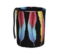 WZYCWB Cestino per auto con piume tropicali di pappagallo, pratico e comodo, adatto per diversi modelli di auto, fornendo spazio ideale per riporre oggetti