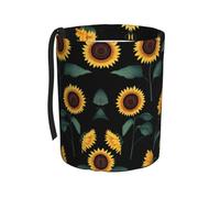 WZYCWB Cestino per auto da appendere con girasole dorato, pratico e conveniente, adatto per diversi modelli di auto, fornendo spazio ideale per riporre oggetti