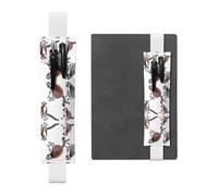 WZYCWB Clever lemur - Segnalibro regolabile in pelle, ideale per il rientro a scuola, regalo di Natale, portapenne in pelle