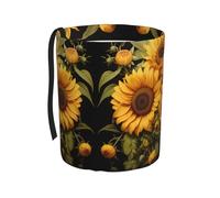 WZYCWB con il girasole giallo da appendere per auto, adatto per SUV, camion e auto, come contenitore pieghevole per auto, pratico e pratico, accessorio pratico