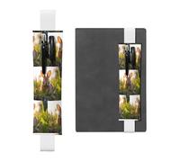 WZYCWB Coniglio nell'erba Astucci Diario, portapenne in PVC e portapenne con elastici e segnalibri sono le migliori scelte regalo.