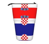 WZYCWB Contenitore retrattile con bandiera della Repubblica di Croazia per portapenne, porta pennelli da trucco o borse con coulisse per monete.