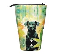WZYCWB Contenitore retrattile con cane in piedi per portapenne, porta pennelli da trucco o borse con coulisse per monete.