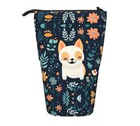 WZYCWB Contenitore retrattile con stampa cucciolo per portapenne, porta pennelli da trucco o borse con coulisse per monete.