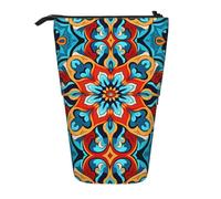 WZYCWB Contenitore retrattile rotondo con petali colorati per portapenne, porta pennelli da trucco o borse con coulisse per monete.