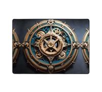 WZYCWB Cool Steampunk Gears, tappetino in flanella con motivo a ingranaggi - 203 x 147 cm super morbido tappeto