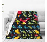 WZYCWB Coperta in micropile con motivo isolante, resistente, per aria condizionata, letto, cinema, divano, soggiorno, viaggio, 203 x 152 cm